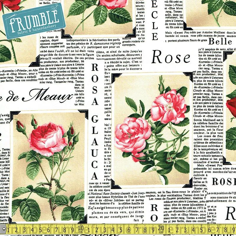 Remnant of Rose Paper in Latte (148cm)