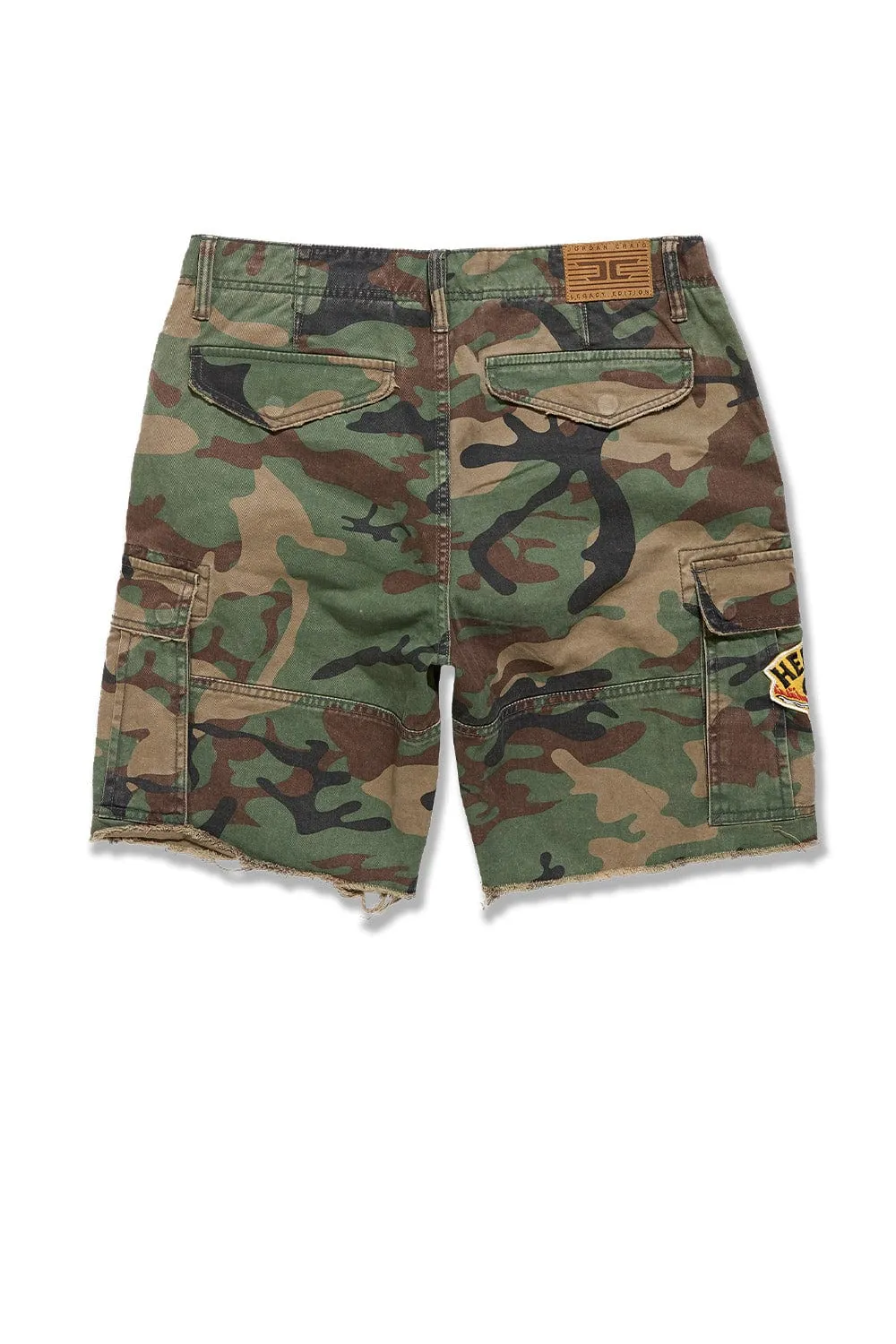 Retro - War Angel Cargo Shorts (Vintage Camo Diary)