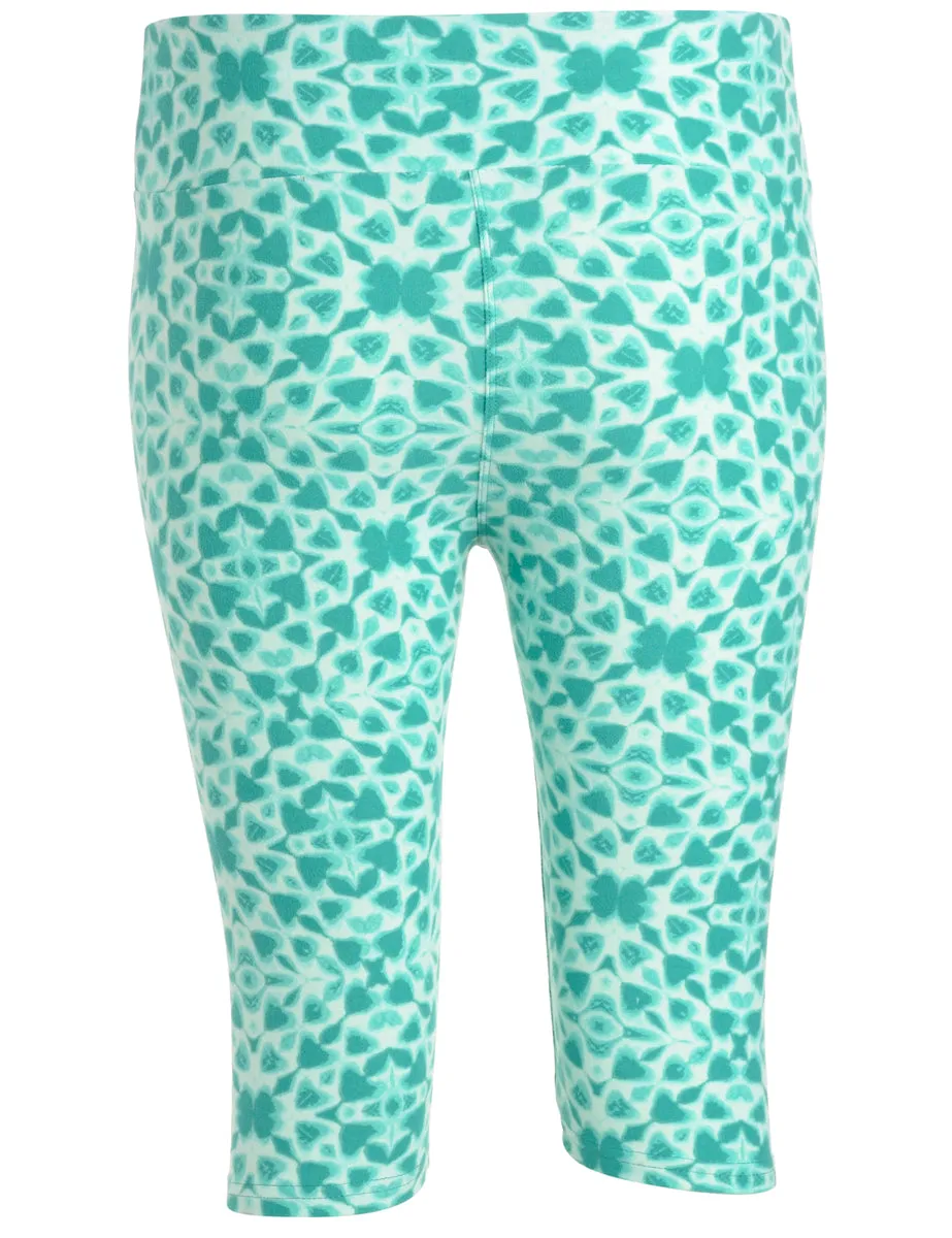 Reworked Abstract Print Cycling Shorts - W23