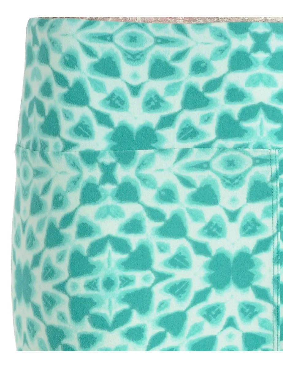 Reworked Abstract Print Cycling Shorts - W23
