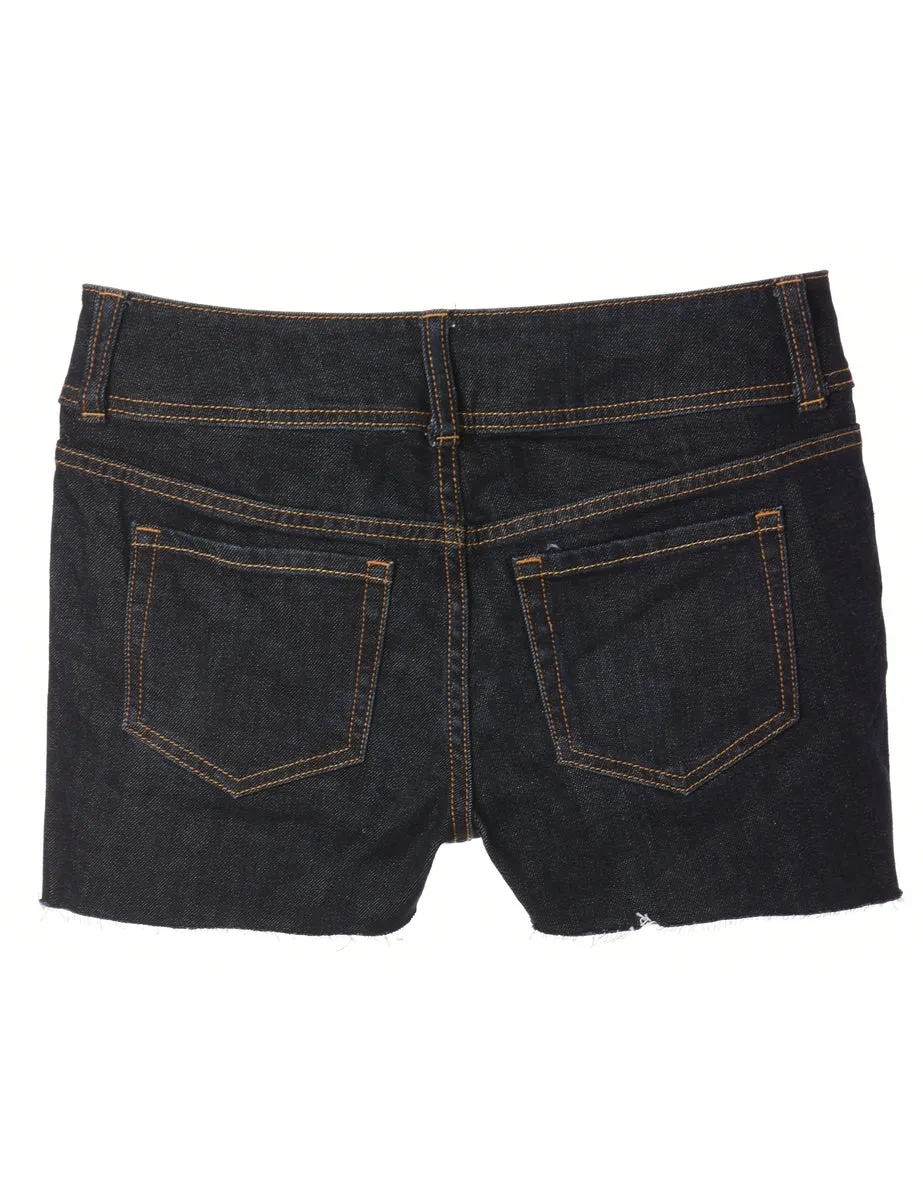 Reworked Molly Frayed Denim Shorts - W28