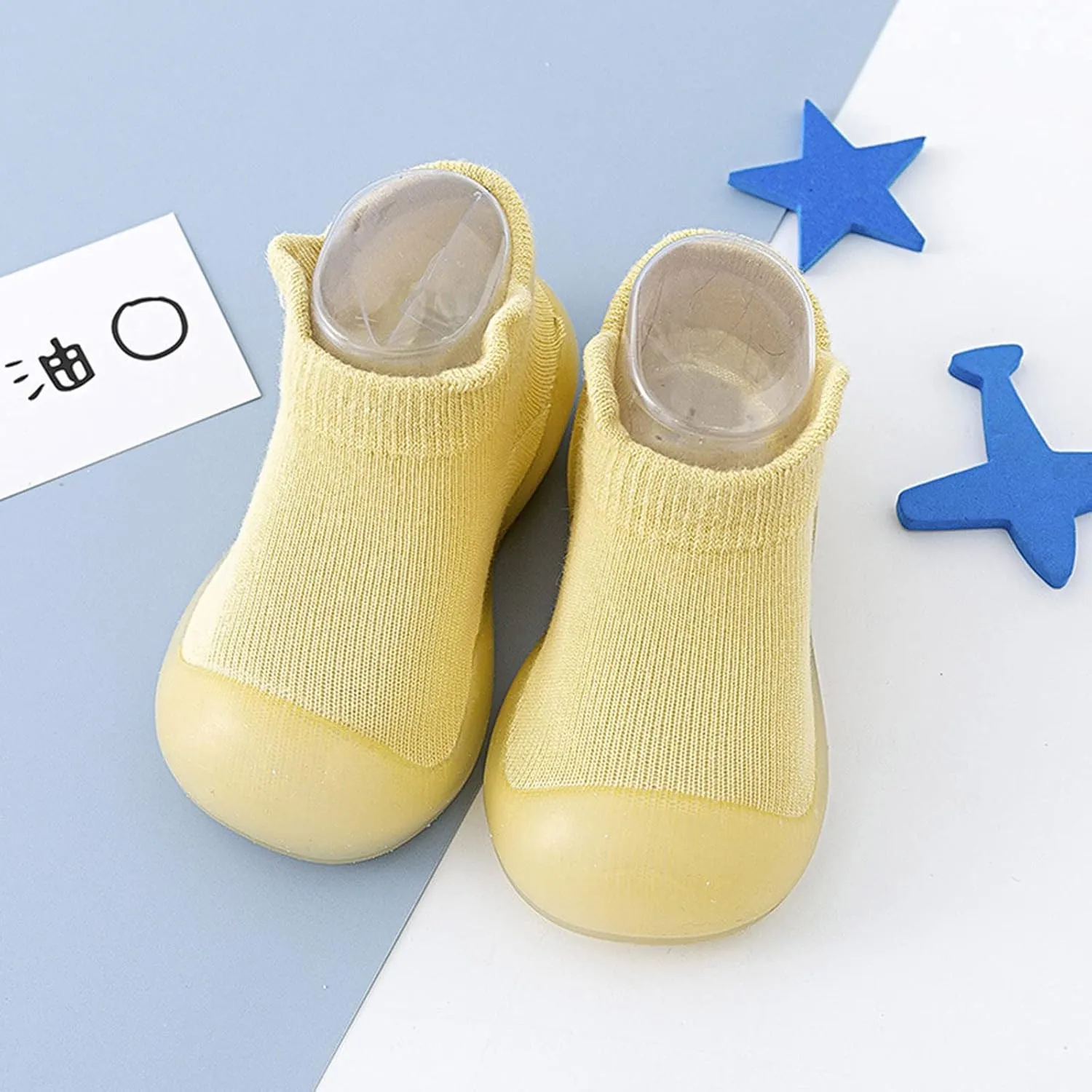 Shoes for Girls, 0-3 Years Kids Newborn Baby Boys Girls Sock Shoes Solid Ruffled Soft Soles First Walking Shoes