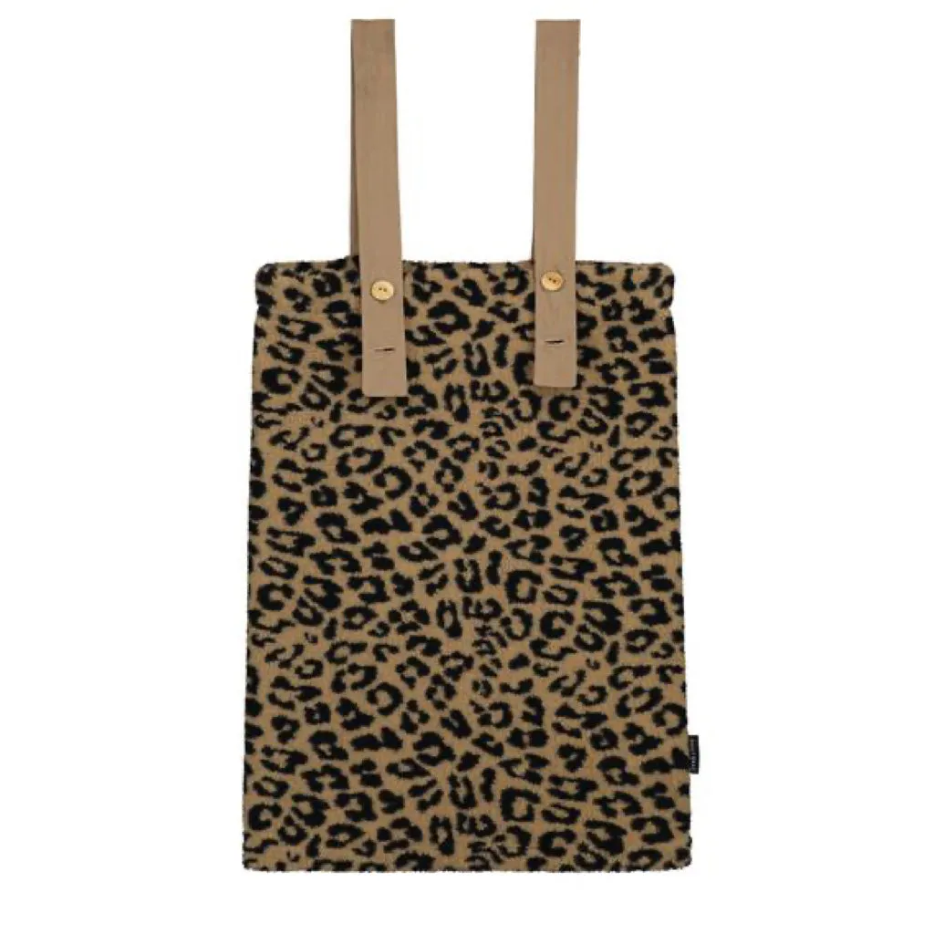 Skirt Fuzzy Teddy Leopard Camel
