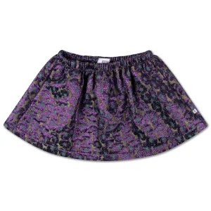 Skirt Mini Purple Sparkle Flower