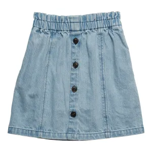 Skirt Panel Pale Bleached Denim