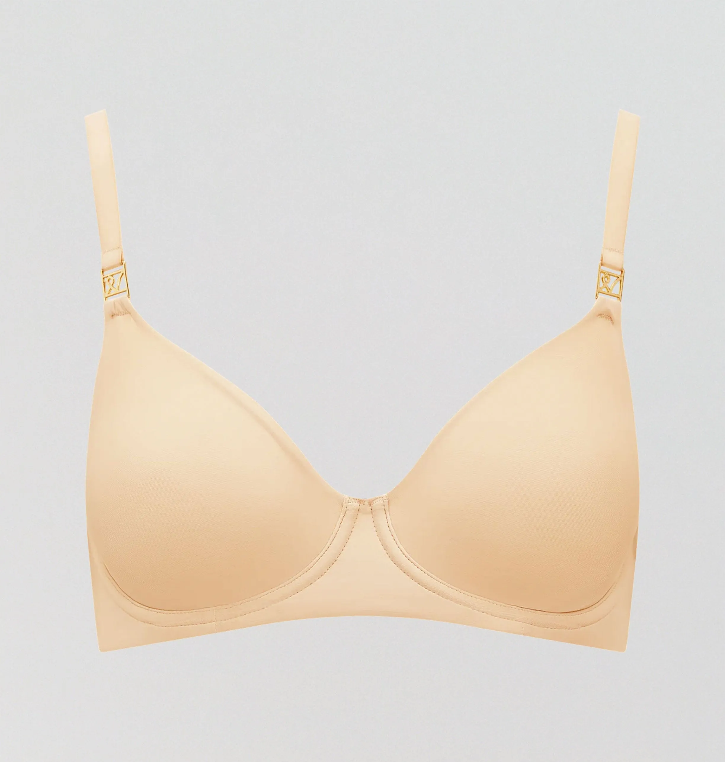 Smooth full cup t-shirt bra [Sand]