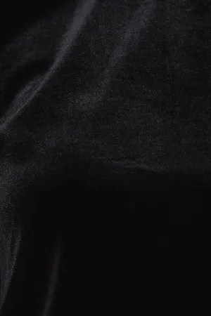 Smooth Velvet Cutout Long Sleeve Top