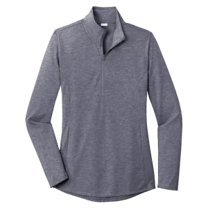 Sport-Tek Ladies PosiCharge Tri-Blend Wicking 1/4-Zip Pullover