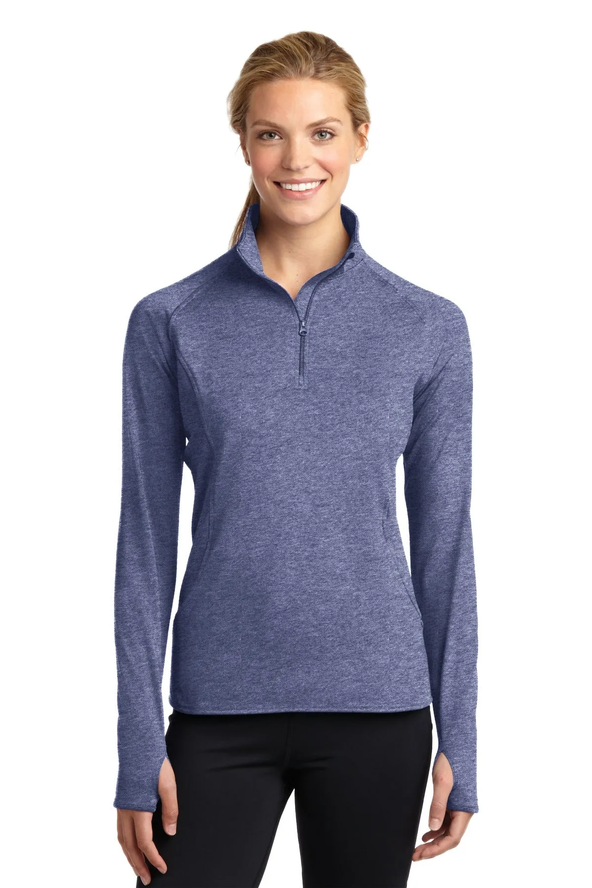 Sport-Tek Ladies Sport-Wick Stretch 1/4-Zip Pullover. LST850