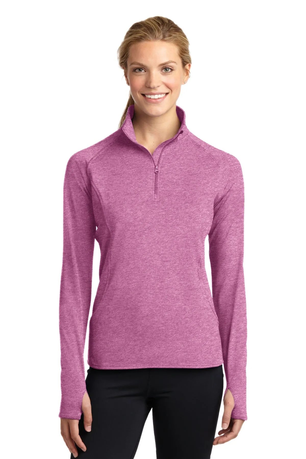 Sport-Tek Ladies Sport-Wick Stretch 1/4-Zip Pullover. LST850