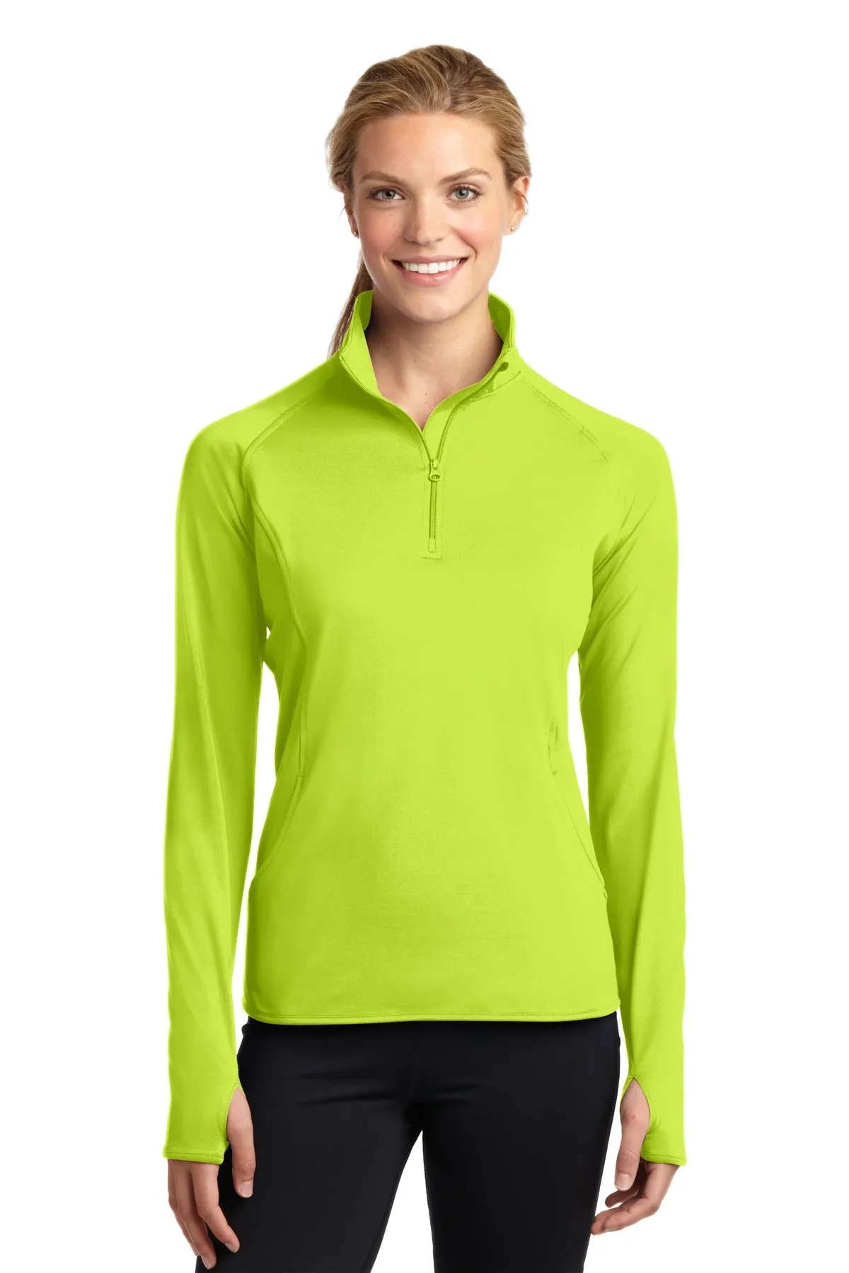 Sport-Tek Ladies Sport-Wick Stretch 1/4-Zip Pullover. LST850
