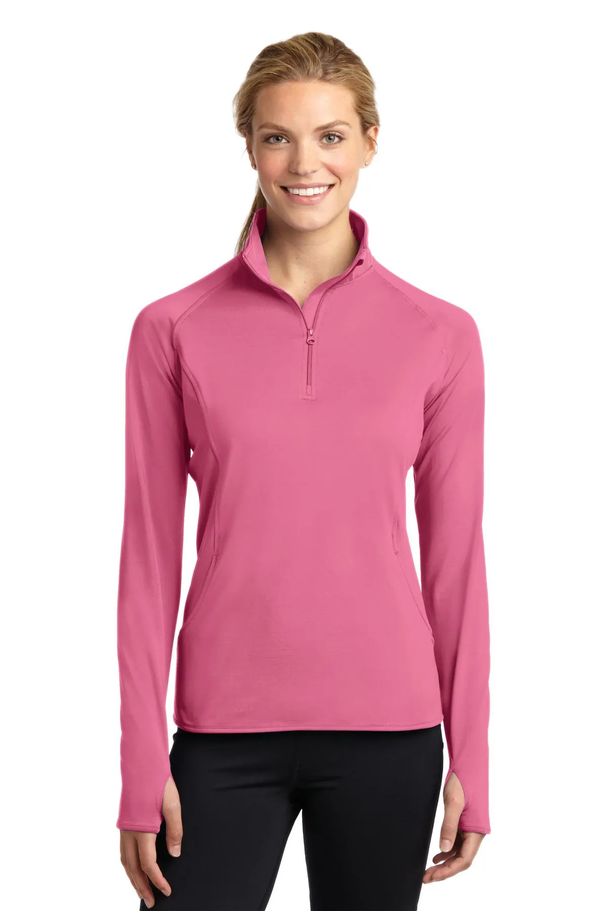Sport-Tek Ladies Sport-Wick Stretch 1/4-Zip Pullover. LST850
