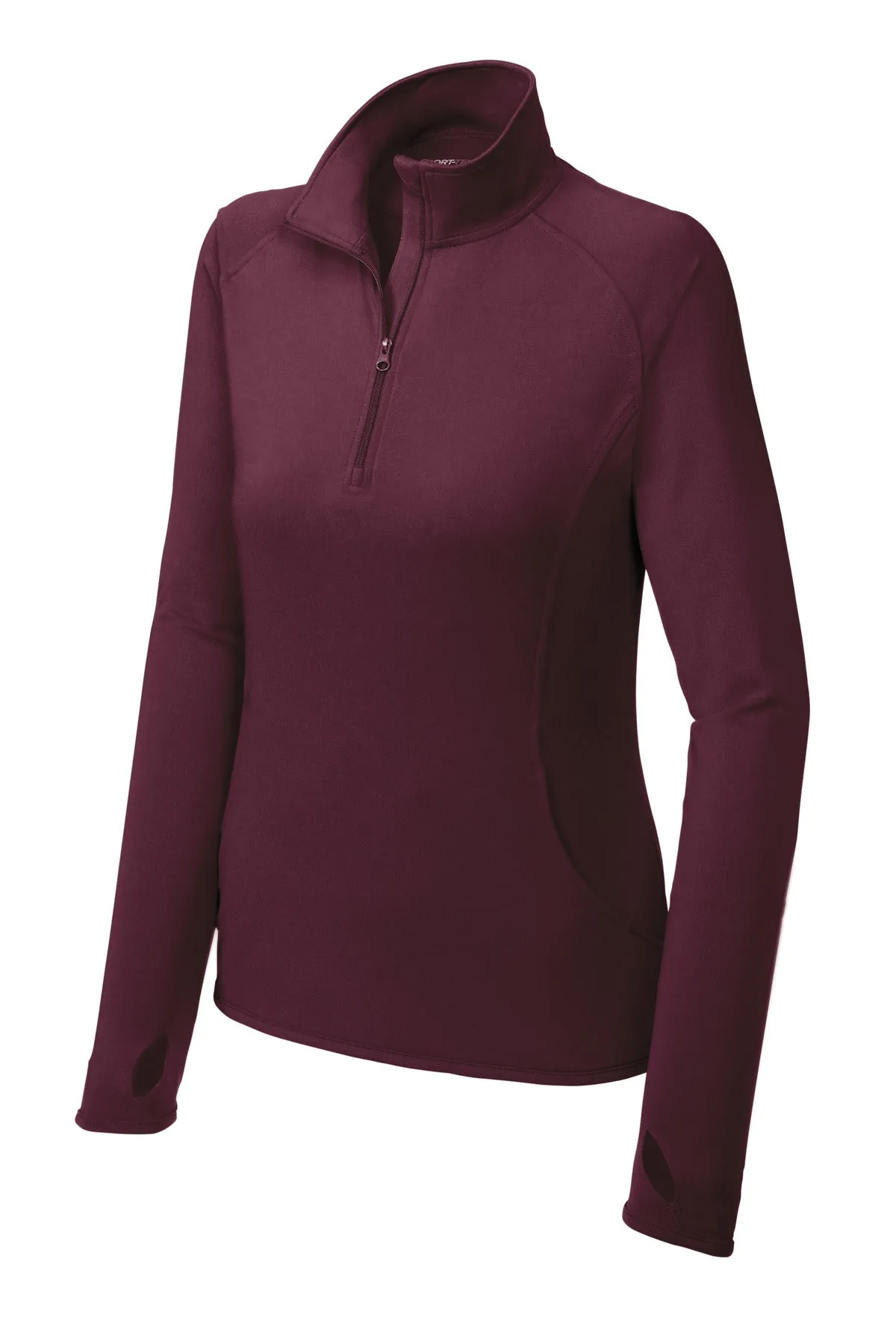 Sport-Tek Ladies Sport-Wick Stretch 1/4-Zip Pullover. LST850