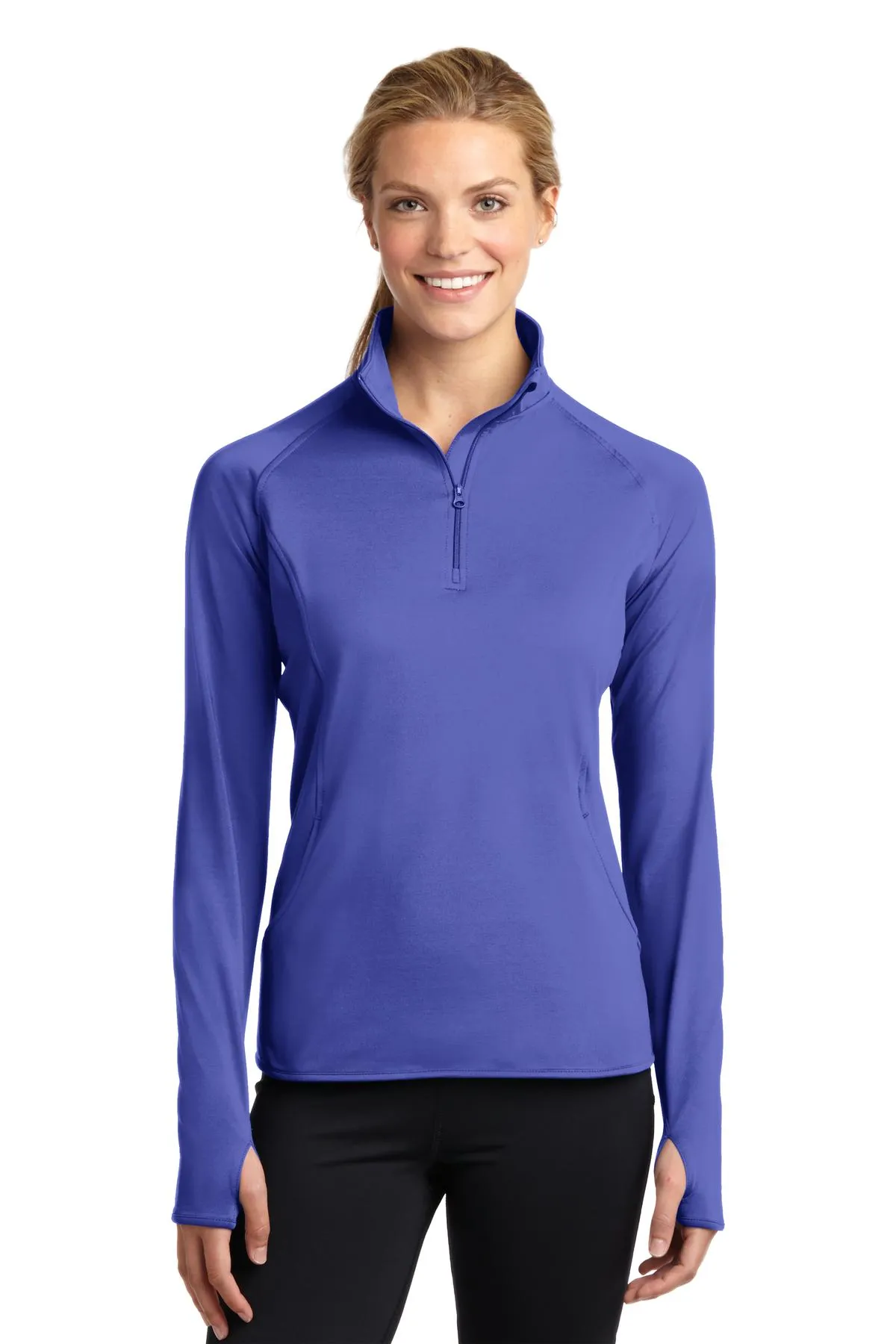 Sport-Tek Ladies Sport-Wick Stretch 1/4-Zip Pullover. LST850