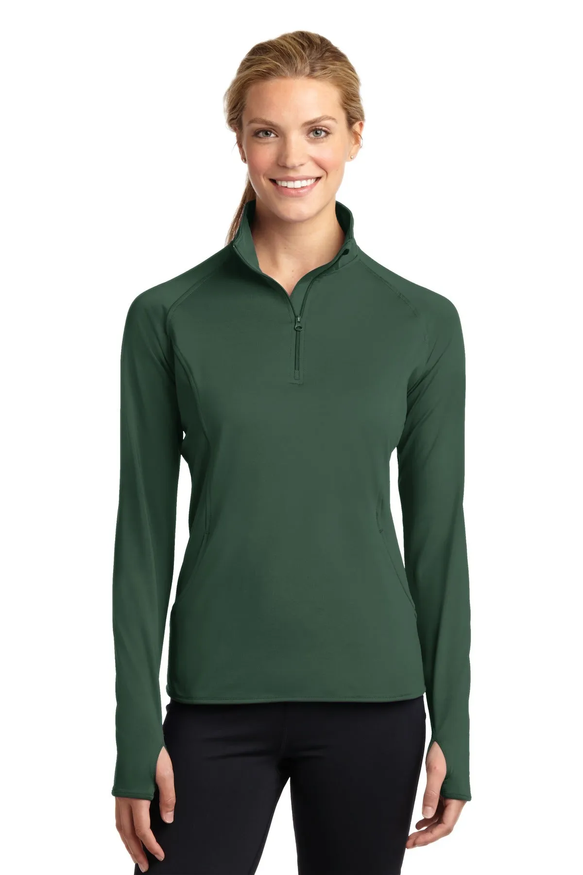 Sport-Tek Ladies Sport-Wick Stretch 1/4-Zip Pullover. LST850