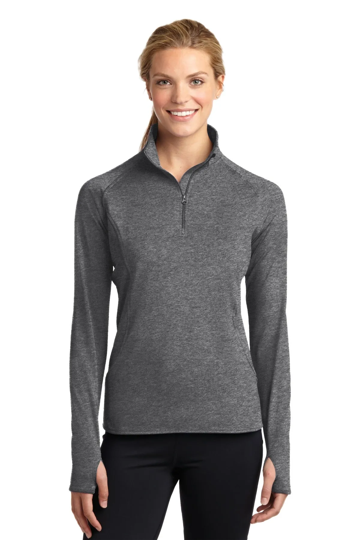 Sport-Tek Ladies Sport-Wick Stretch 1/4-Zip Pullover. LST850