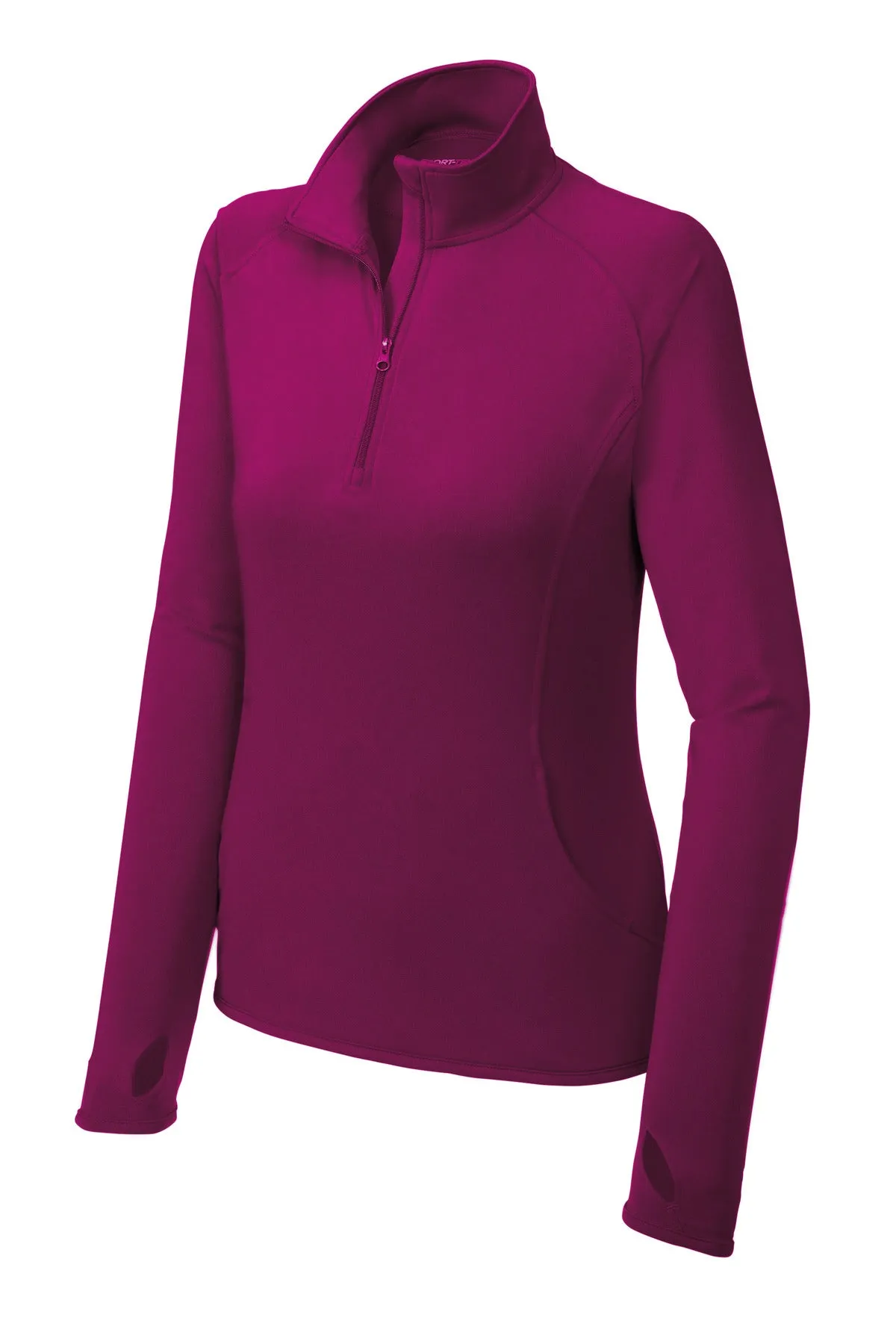 Sport-Tek Ladies Sport-Wick Stretch 1/4-Zip Pullover. LST850