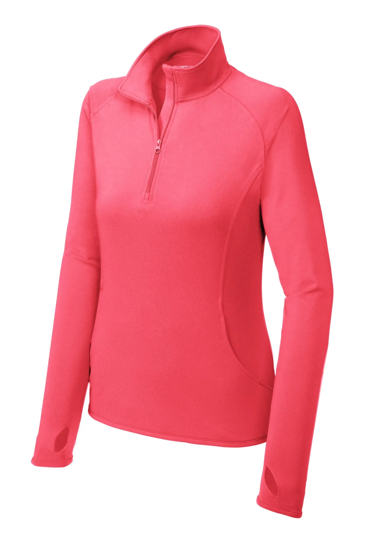 Sport-Tek Ladies Sport-Wick Stretch 1/4-Zip Pullover. LST850