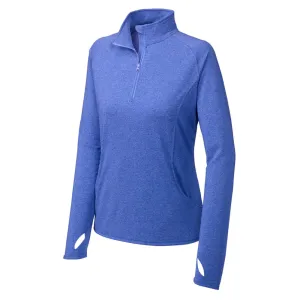 Sport-Tek Ladies Sport-Wick Stretch 1/4-Zip Pullover