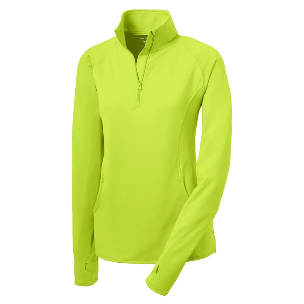 Sport-Tek Ladies Sport-Wick Stretch 1/4-Zip Pullover