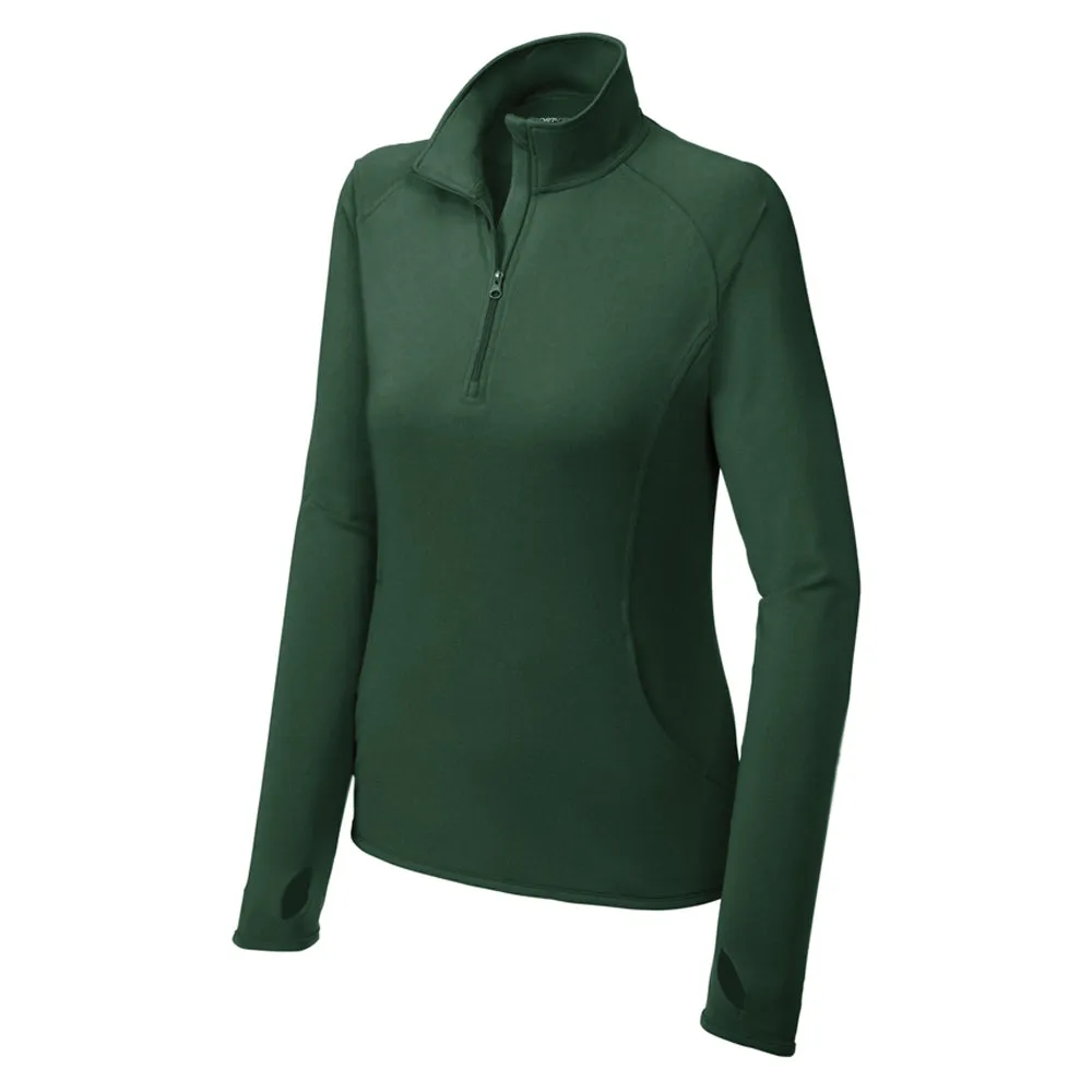 Sport-Tek Ladies Sport-Wick Stretch 1/4-Zip Pullover