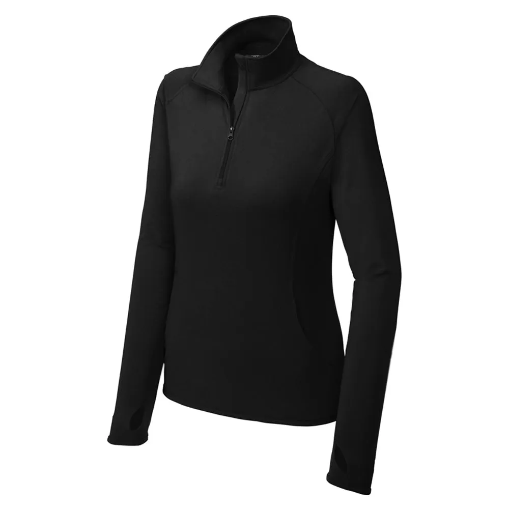 Sport-Tek Ladies Sport-Wick Stretch 1/4-Zip Pullover
