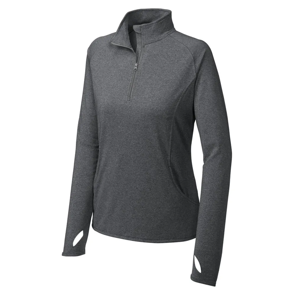 Sport-Tek Ladies Sport-Wick Stretch 1/4-Zip Pullover