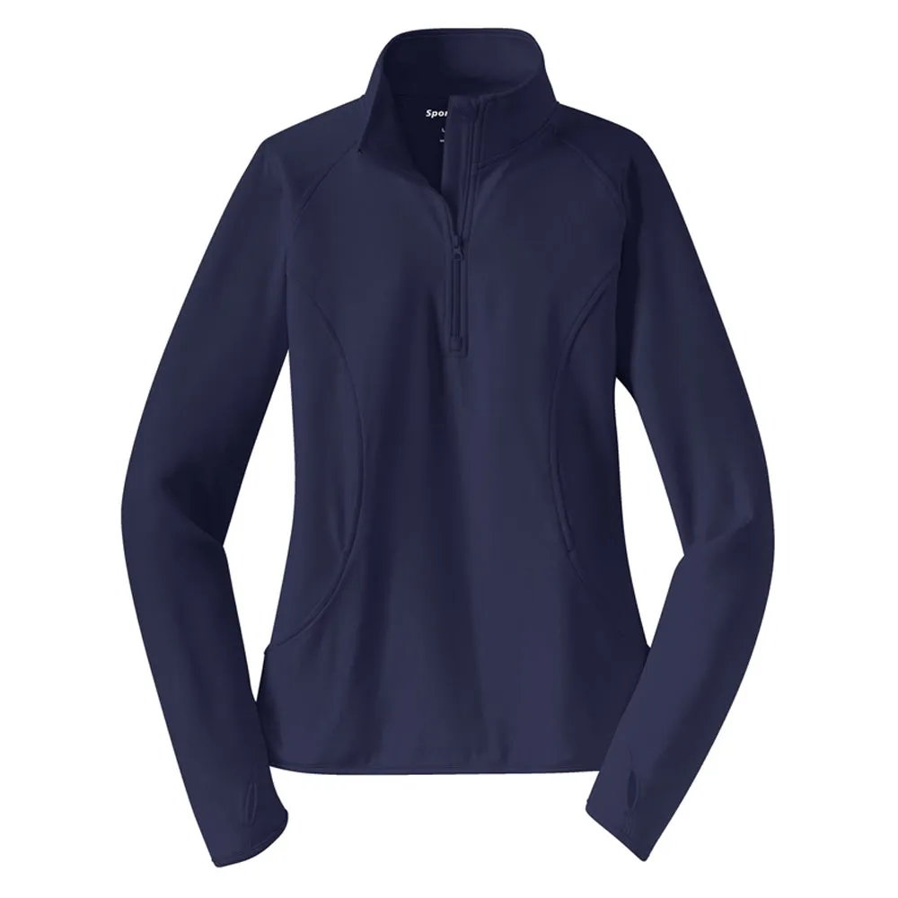 Sport-Tek Ladies Sport-Wick Stretch 1/4-Zip Pullover
