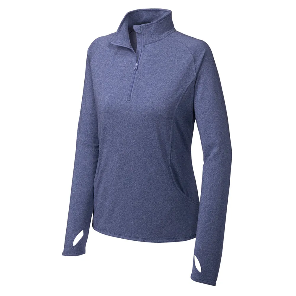 Sport-Tek Ladies Sport-Wick Stretch 1/4-Zip Pullover