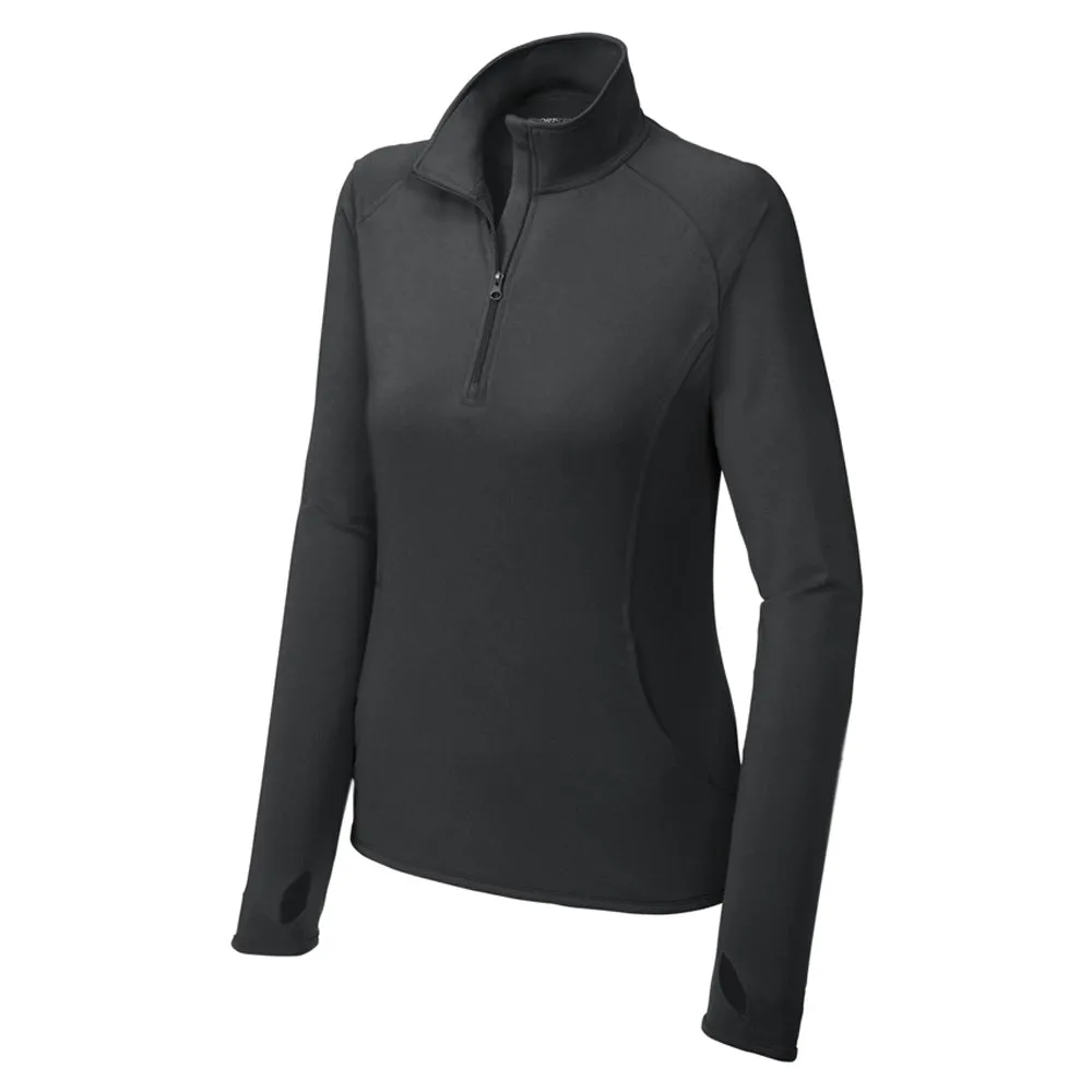 Sport-Tek Ladies Sport-Wick Stretch 1/4-Zip Pullover