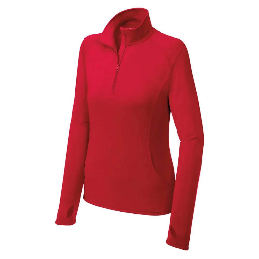 Sport-Tek Ladies Sport-Wick Stretch 1/4-Zip Pullover