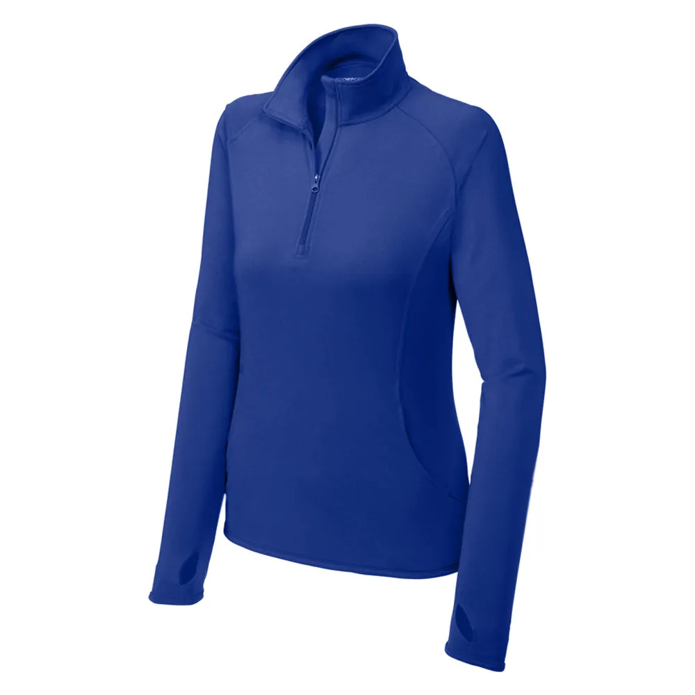 Sport-Tek Ladies Sport-Wick Stretch 1/4-Zip Pullover