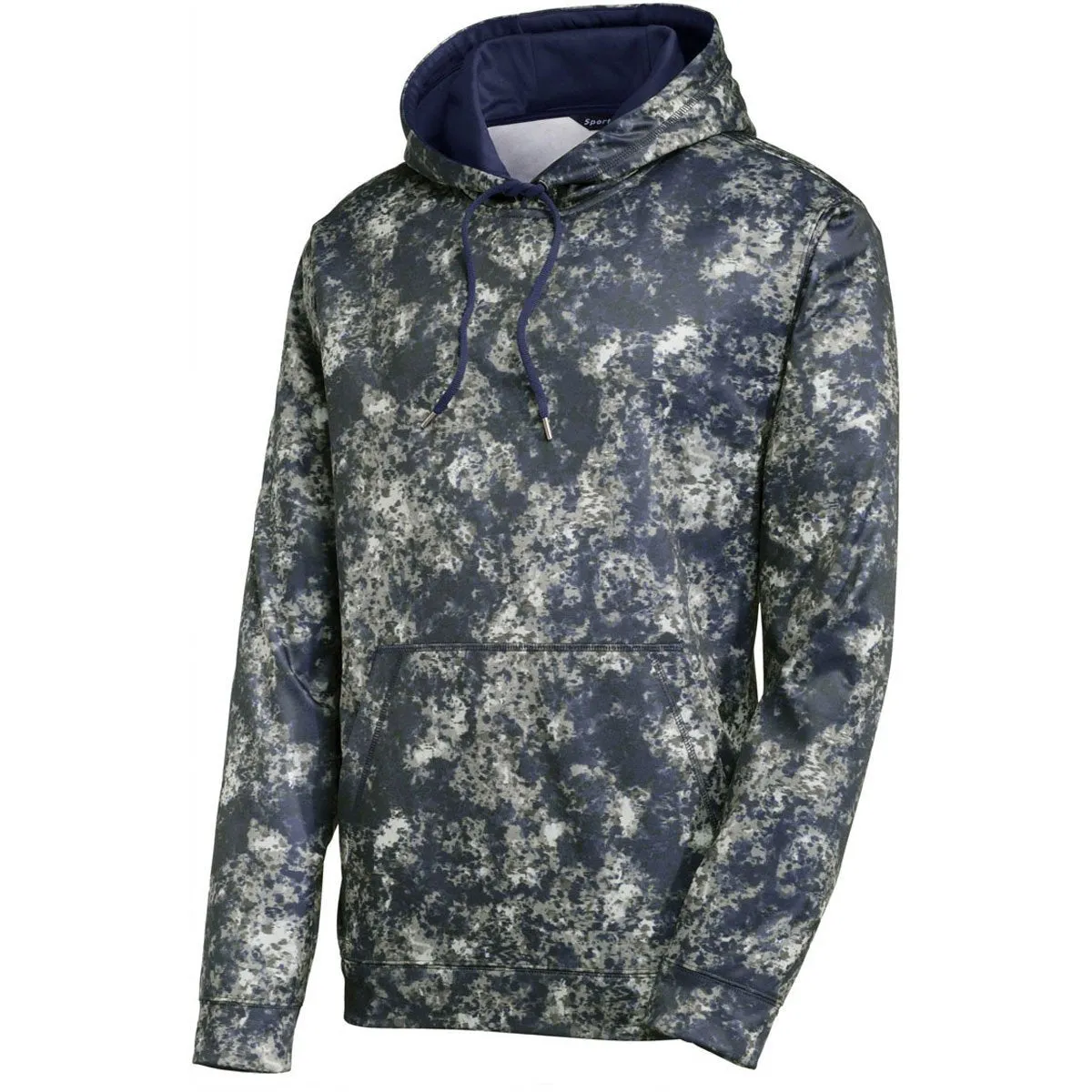 Sport-Tek Men's True Navy Sport-Wick Mineral Freeze Fleece Hooded Pullover