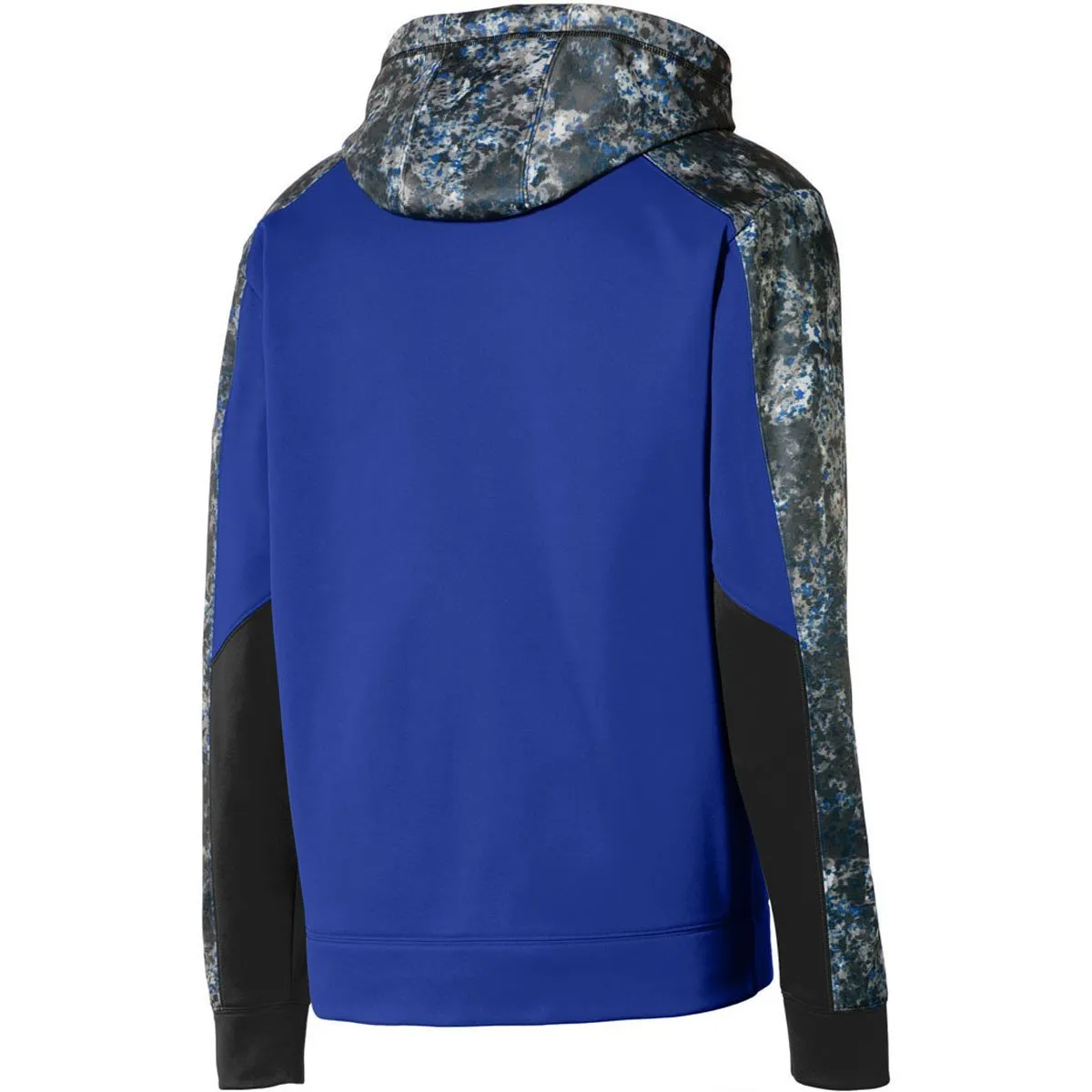 Sport-Tek Youth True Royal/True Royal Sport-Wick Mineral Freeze Fleece Colorblock Hooded Pullover