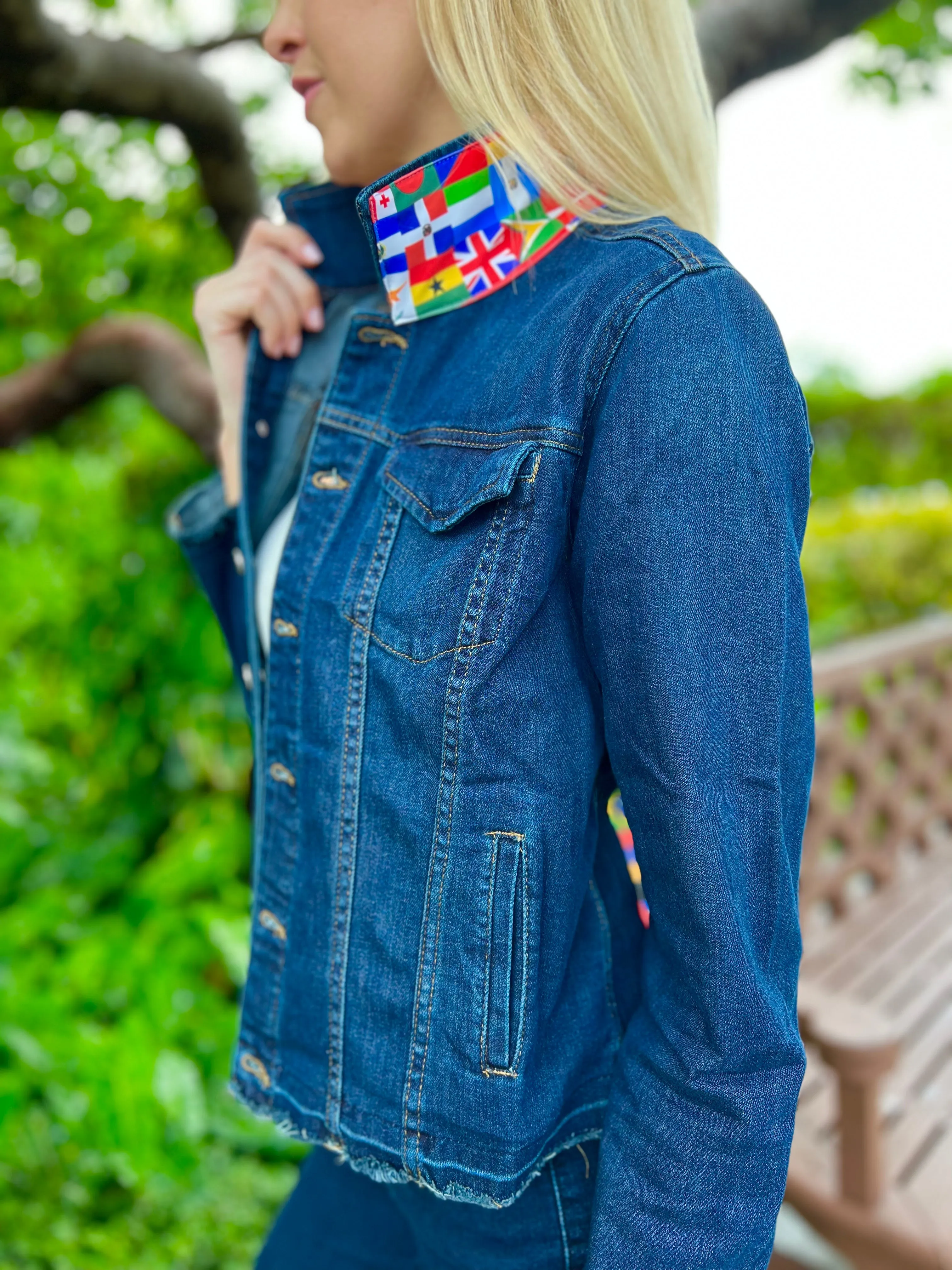 The Dark Denim Jacket / Around the World