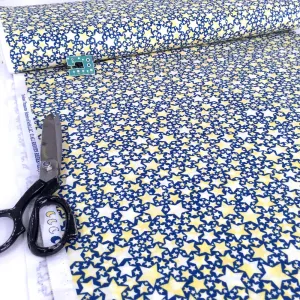 Timeless Treasures - Love You To The Moon And Back - Packed Stars Yellow