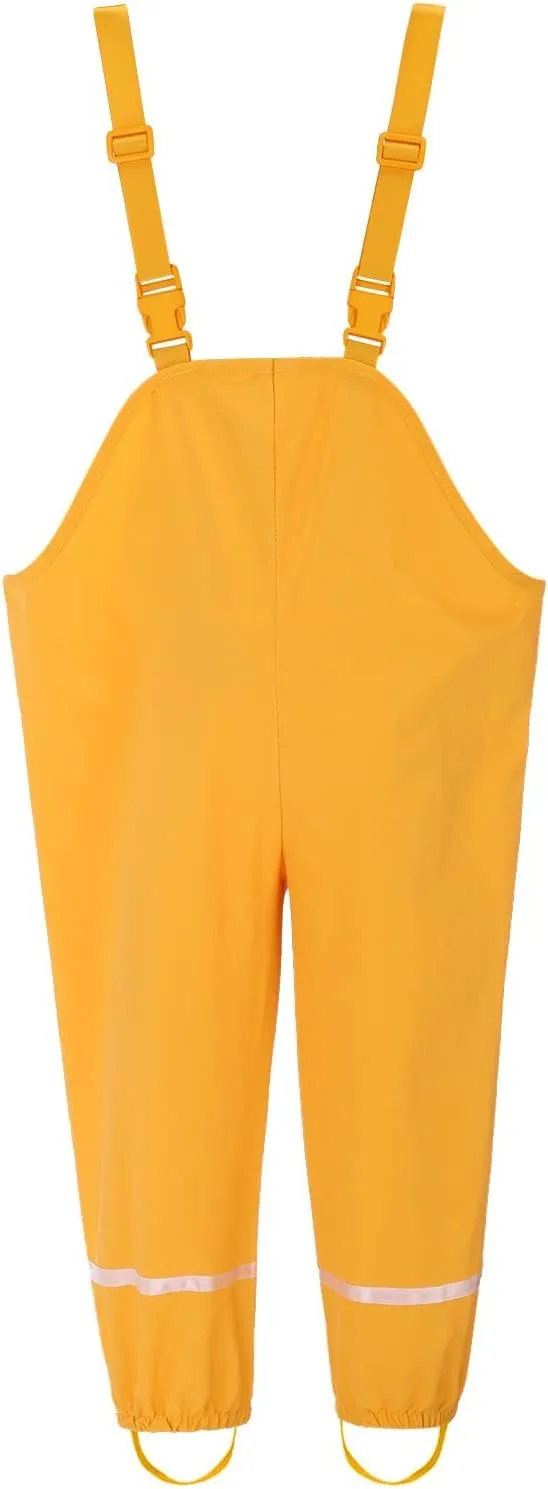 Toddler Kids Boys Girls Rain Windproof Mud Jumpsuit Outfits Nylon Great for Raincoat Rain Boots Rainsuits Kids