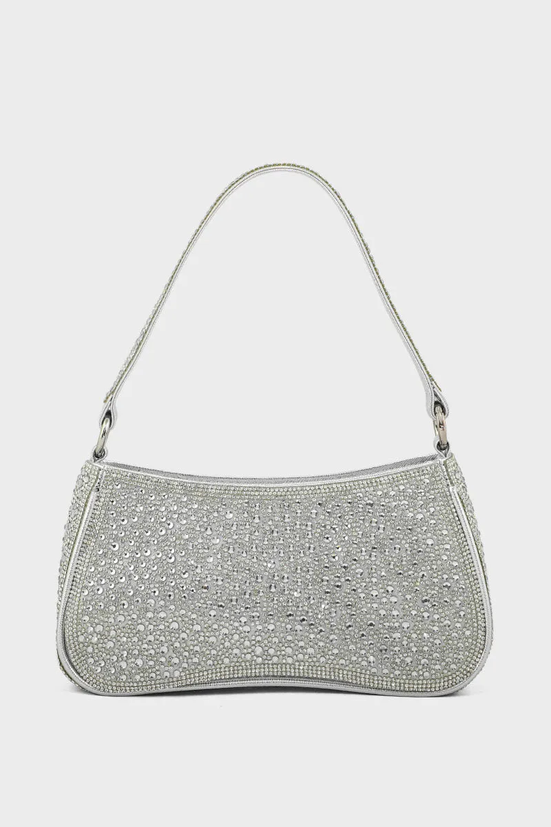 Top Handle Hand Bags BH0045-Silver