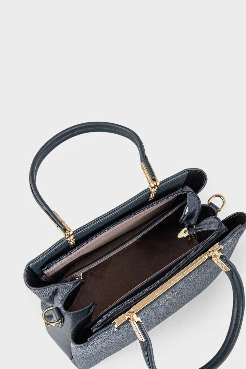 Top Handle Hand Bags BH0067-Blue
