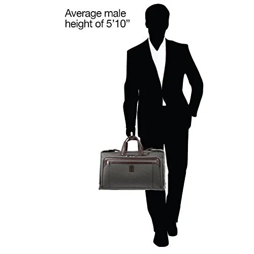 Travelpro Platinum Elite Tri-Fold Carry-On Garment Bag, Men and Women, Vintage Grey, 20-Inch