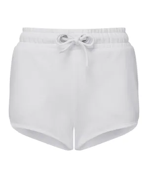 White - Women’s TriDri® recycled retro jogger shorts