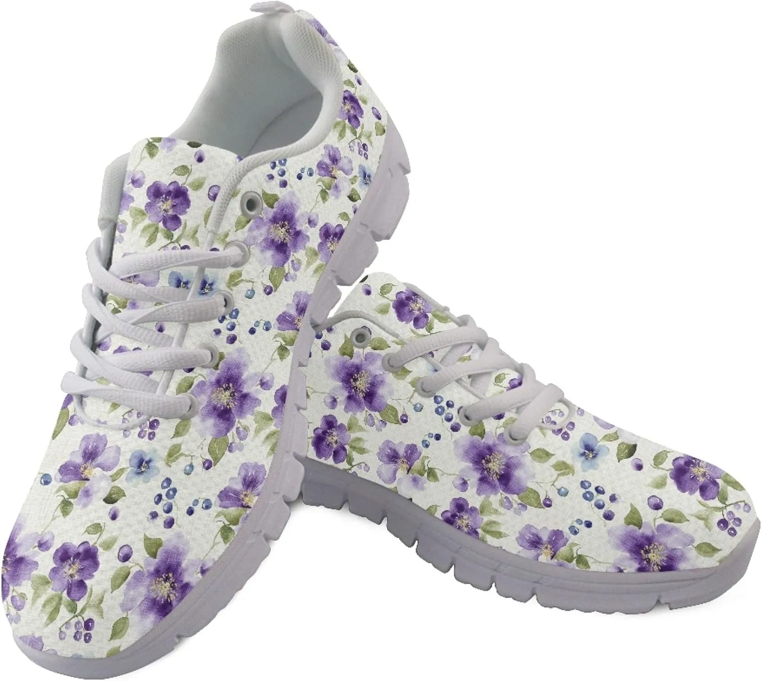 Womens Sports Trainer Shoes Girls Running Causal Travel Sneakers Outdoor Walking Low Heel Lace up Breathable Lightweight Shoe