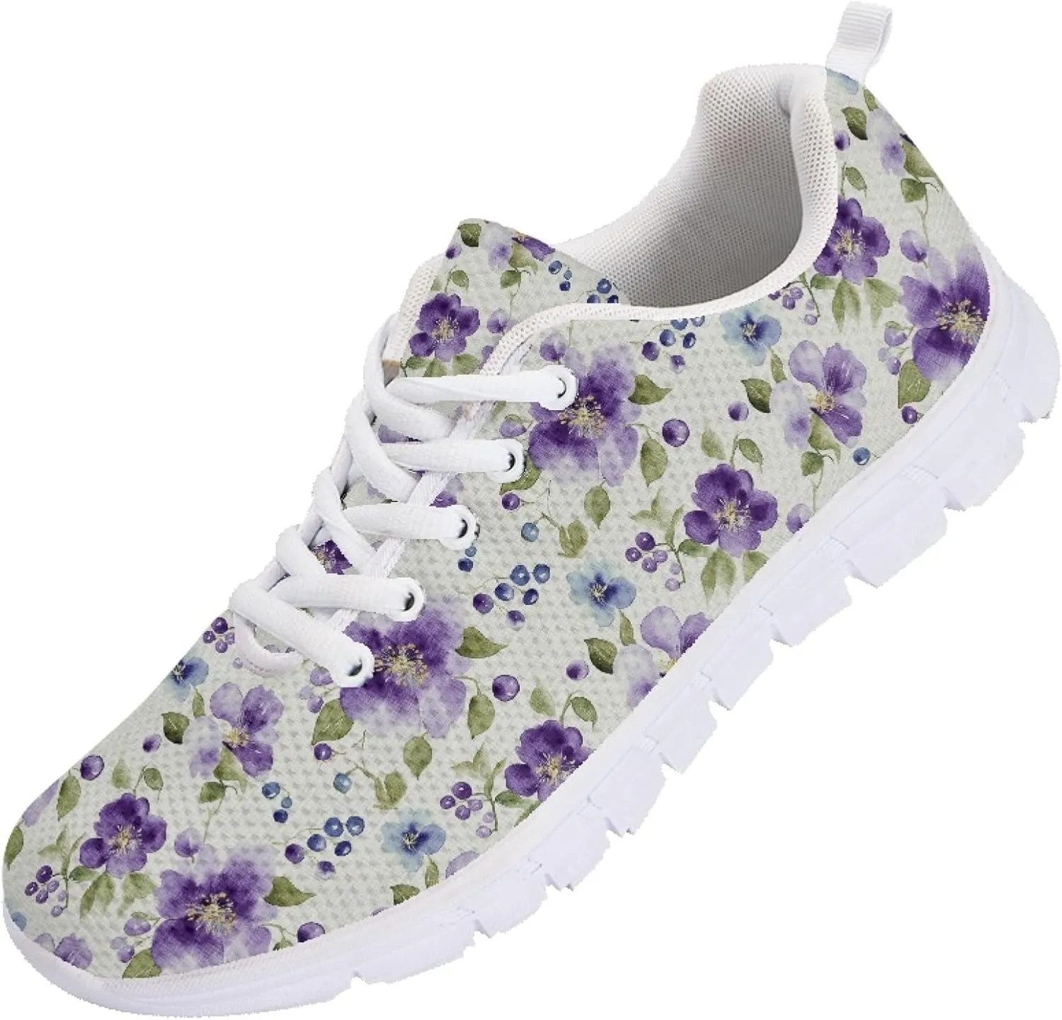 Womens Sports Trainer Shoes Girls Running Causal Travel Sneakers Outdoor Walking Low Heel Lace up Breathable Lightweight Shoe